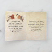 Danke an den Erntedank der Lord Bible Verse Karte (Innenseite)