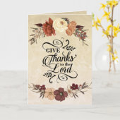 Danke an den Erntedank der Lord Bible Verse Karte (Gelbe Blume)