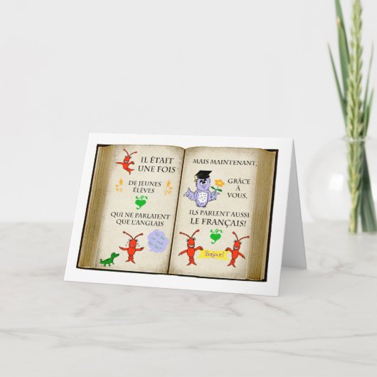 Danke an den Französischlehrer! (Vorderseite)