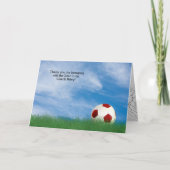 Danke an den Fußballtrainer Karte (Vorderseite)