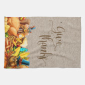 Danke an den Herbst-Herbst-Erntedank der Türkei Geschirrtuch (Horizontal)