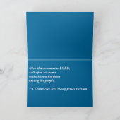 Danke an den Herrn 1 Chroniken 16:8 (Innenseite)