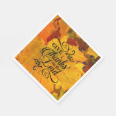 Danke an den Herrn Beautiful Herbstlaubs Serviette (Ecke)
