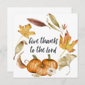 Danke an den Herrn, Bibelangebot im Herbst, Karte (Vorne/Hinten)