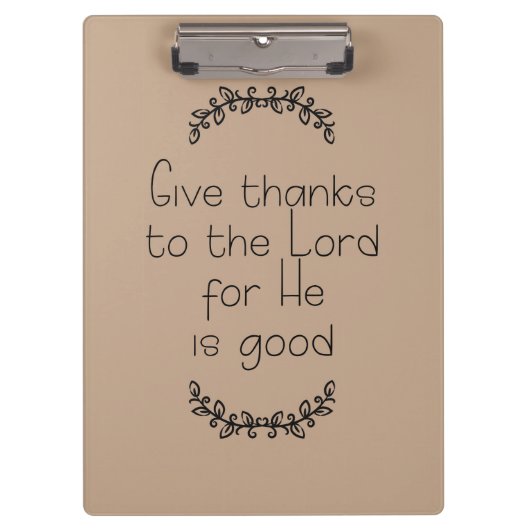 Danke an den Herrn Brown Klemmbrett (Vorderseite)