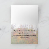 Danke an den Herrn - Christliche Grußkarte (Innenseite)