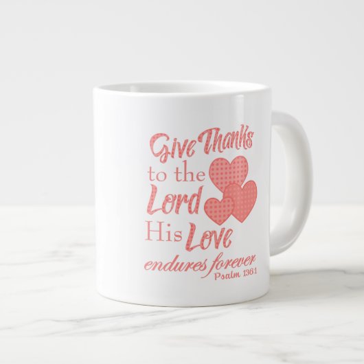 Danke an den Herrn Christliche Tasse (Vorderseite Rechts)