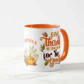 "Danke an den Herrn, dass Er gut ist!" Tasse (VorderseiteRechts)