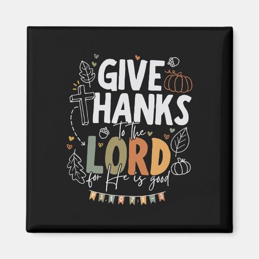 Danke an den Herrn Erntedank Fall Christia Magnet (Vorne)