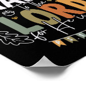 Danke an den Herrn Erntedank Fall Christia Poster (Ecke)