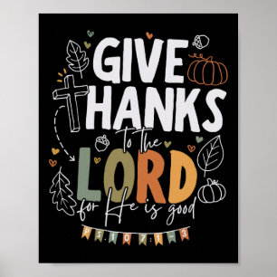 Danke an den Herrn Erntedank Fall Christia Poster