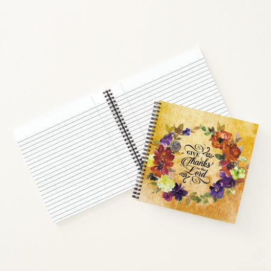 Danke an den Herrn, Erntedank Notizblock (Innenseite)