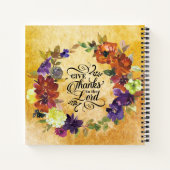 Danke an den Herrn, Erntedank Notizblock (Rückseite)