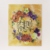 Danke an den Herrn, Erntedank Puzzle (Vertikal)