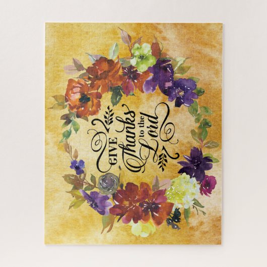 Danke an den Herrn, Erntedank Puzzle (Vertikal)