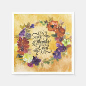 Danke an den Herrn, Erntedank Serviette (Vorderseite)