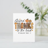 Danke an den Herrn Erntedank Türkei Einladungspostkarte (Stehend Vorderseite)