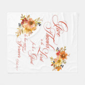 Danke an den Herrn Fall Aquarellblume Fleecedecke (Vorderseite (Horizontal))
