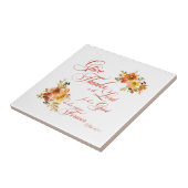 Danke an den Herrn Fall Aquarellblume Fliese (Seite)