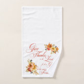 Danke an den Herrn Fall Aquarellblume Handtuch (Handtuch)