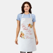 Danke an den Herrn Fall Aquarellblume Schürze (Getragen)