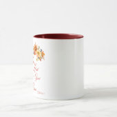 Danke an den Herrn Fall Aquarellblume Tasse (Zentrum)