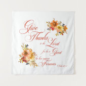 Danke an den Herrn Fall Aquarellblume Wandteppich (Vorderseite)