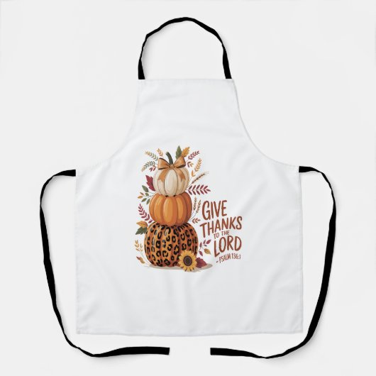Danke an den Herrn, Fall Pumpkin Schürze (Vorderseite)