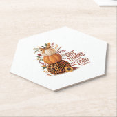 Danke an den Herrn, Fall Pumpkin Untersetzer (angewinkelt)