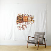 Danke an den Herrn, Fall Pumpkin Wandteppich (Beispiel (Horizontal))