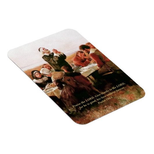 Danke an den Herrn! Fine Art Gift Magnet (Rechte Seite)