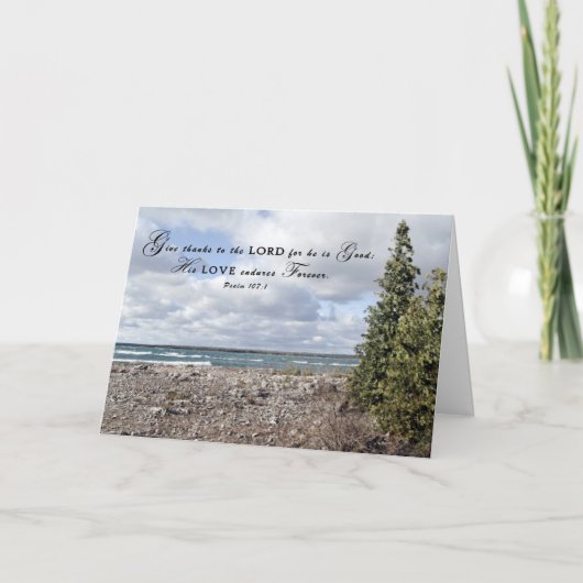 Danke an den Herrn - Glückwunschkarte Karte (Vorderseite)