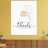 Danke an den Herrn Leinwanddruck (Insitu (Wohnzimmer))