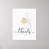 Danke an den Herrn Leinwanddruck (Vorderseite)