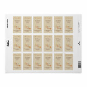 Danke an den Herrn | Psalm 107:1 Bibelverse Adressaufkleber (Vorne)