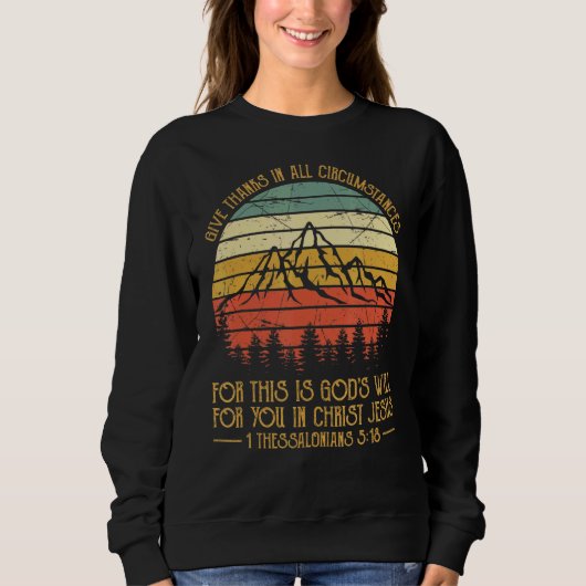 Danke an den Herrn Religious S Christlich Sweatshirt (Vorderseite)