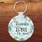 Danke an den Herrn - Round Schlüsselanhänger (Vorderseite)