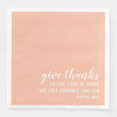 Danke an den Herrn von Herrn Lords | Schrift Serviette (Vorderseite)