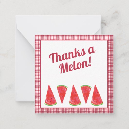 Danke an den Kunden von Melon Watermelon Mitteilungskarte (Vorderseite)