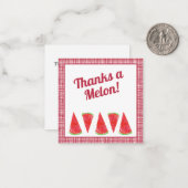 Danke an den Kunden von Melon Watermelon Mitteilungskarte (Vorderseite/Rückseite Beispiel)