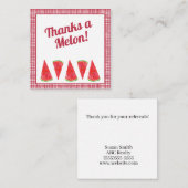 Danke an den Kunden von Melon Watermelon Mitteilungskarte (Vorne/Hinten)