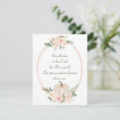 Danke an den Lord Bible Erntedank Flat Karte (Stehend Vorderseite)