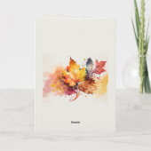 Danke an den Lord Erntedank Bible Verse Karte (Rückseite)