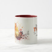 Danke an den Lord Erntedank Bible Verse Tasse (Zentrum)