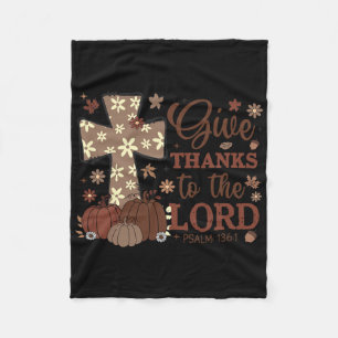 Danke an den Lord Fall Cross Christlich Fleecedecke