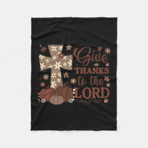 Danke an den Lord Fall Cross Christlich Fleecedecke