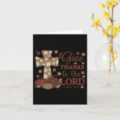 Danke an den Lord Fall Cross Christlich Karte (Gelbe Blume)