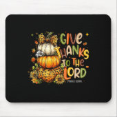 Danke an den Lord Fall Pumpkin-Erntedank Mousepad (Vorne)