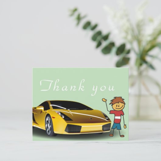 Danke an den Mechaniker Postkarte (Stehend Vorderseite)