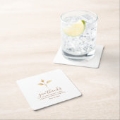 Danke an den minimalistischen Erntedank Rechteckiger Pappuntersetzer (Vor Ort)